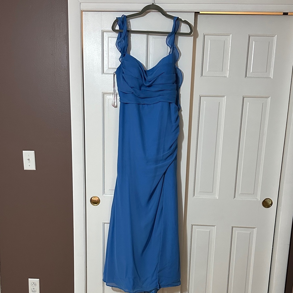 Azazie Royal Blue Maxi Dress